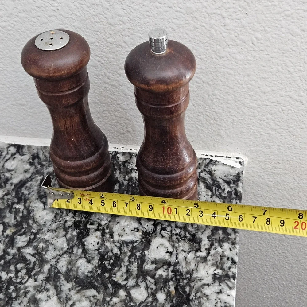 vintage wooden Spice Tree‎ salt and pepper grinder set
